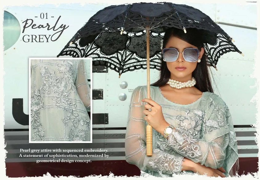 Latest Embroidered Chiffon Dress  # C2039