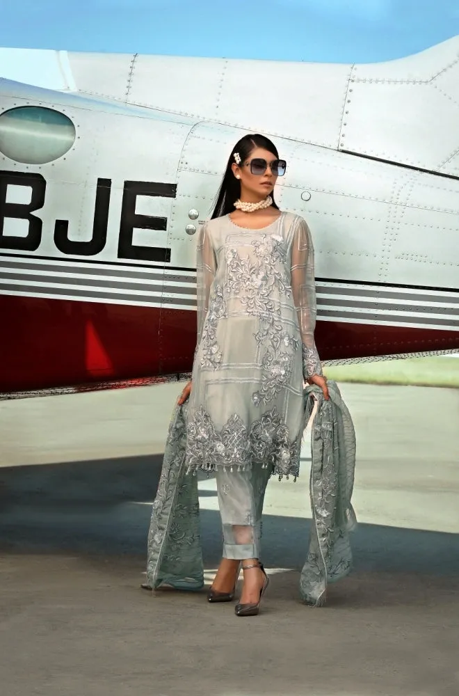 Latest Embroidered Chiffon Dress  # C2039