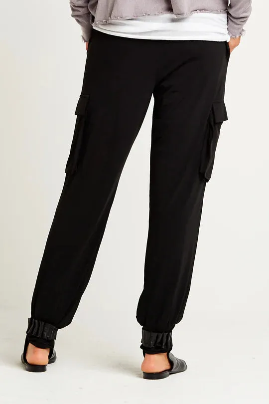 Matte Jersey Cargo Easy Pants