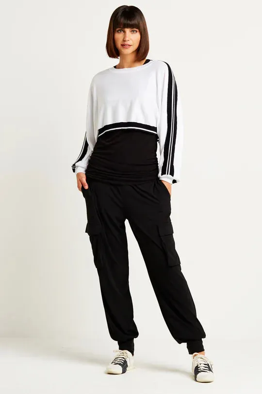 Matte Jersey Cargo Easy Pants