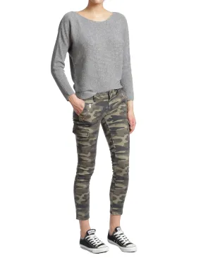 Mavi Women's Juliette Military Camouflage 27/27 Mid Rise Skinny Cargo Pants