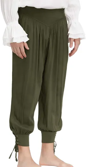 Medieval Pirate Pants for Boys Kids Renaissance Viking Pirate Costume