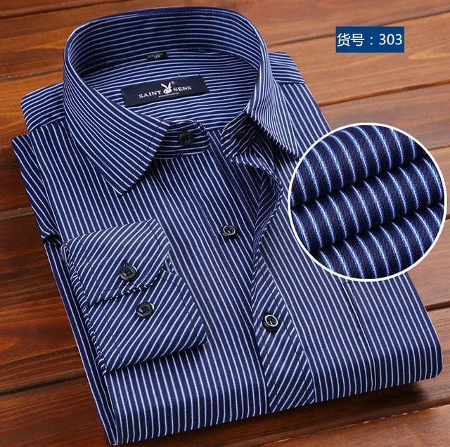 Men Slim Fit Fashion Print Dress Shirt