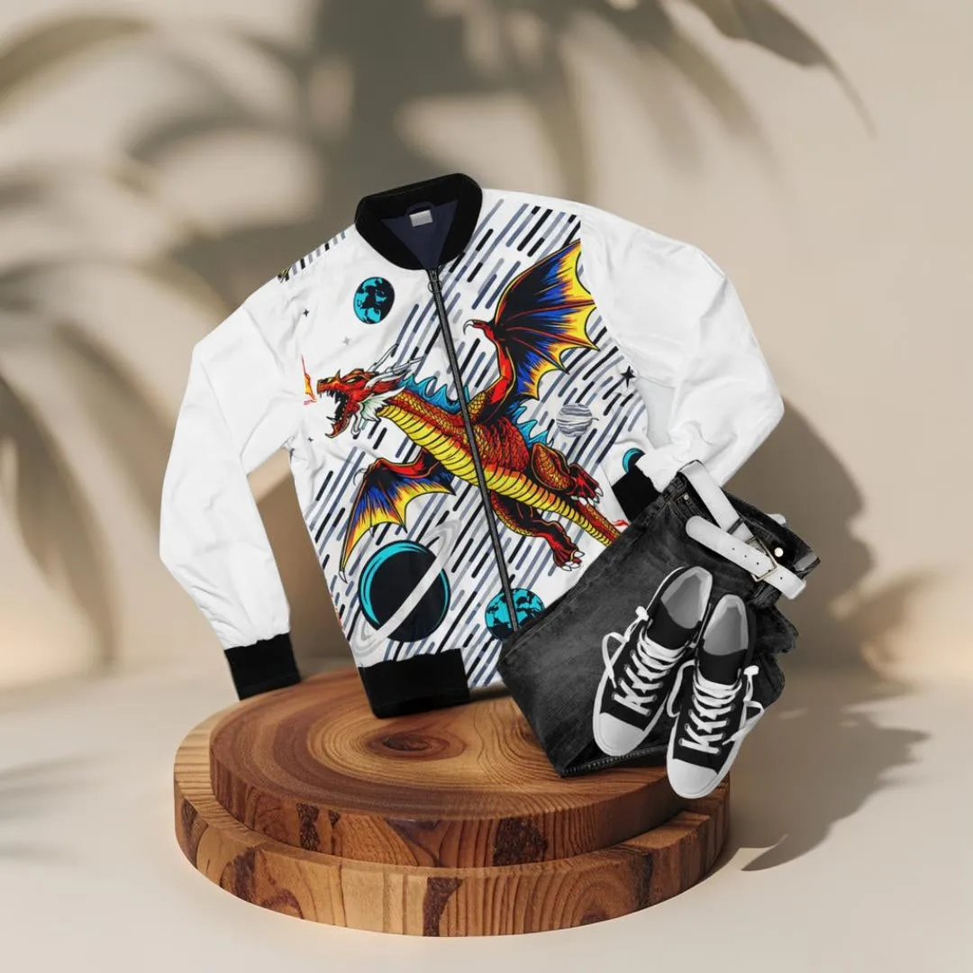 Men's Bomber Jacket  - Galaxy Dragon