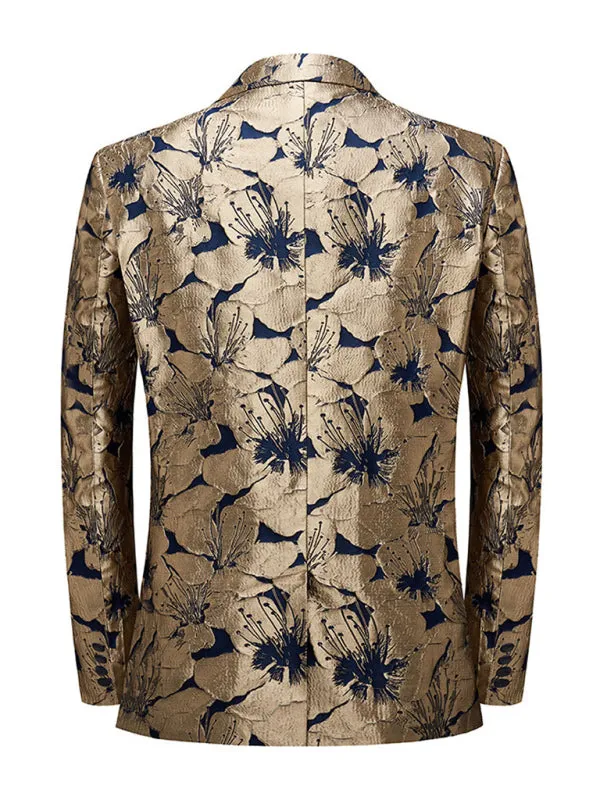 Men's Flamboyant Blazer, Slim Suit Jacket