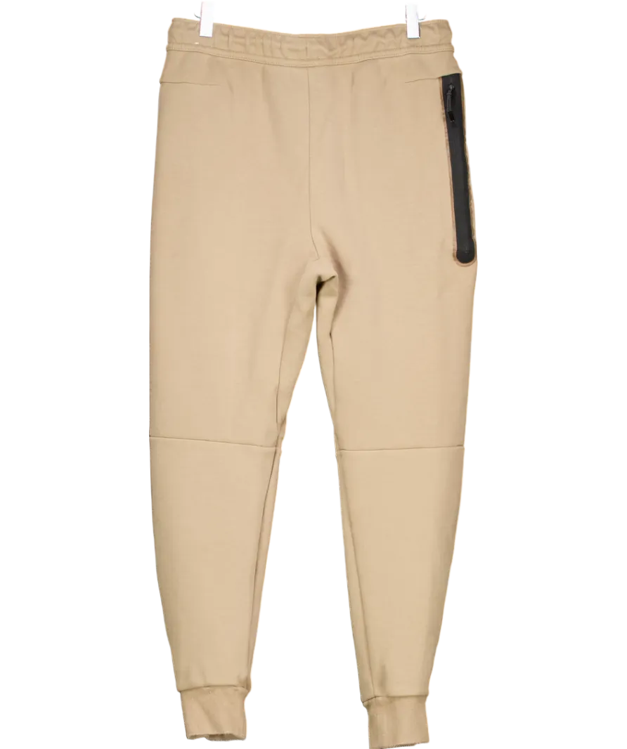 Nike Beige Tech Fleece Joggers UK M
