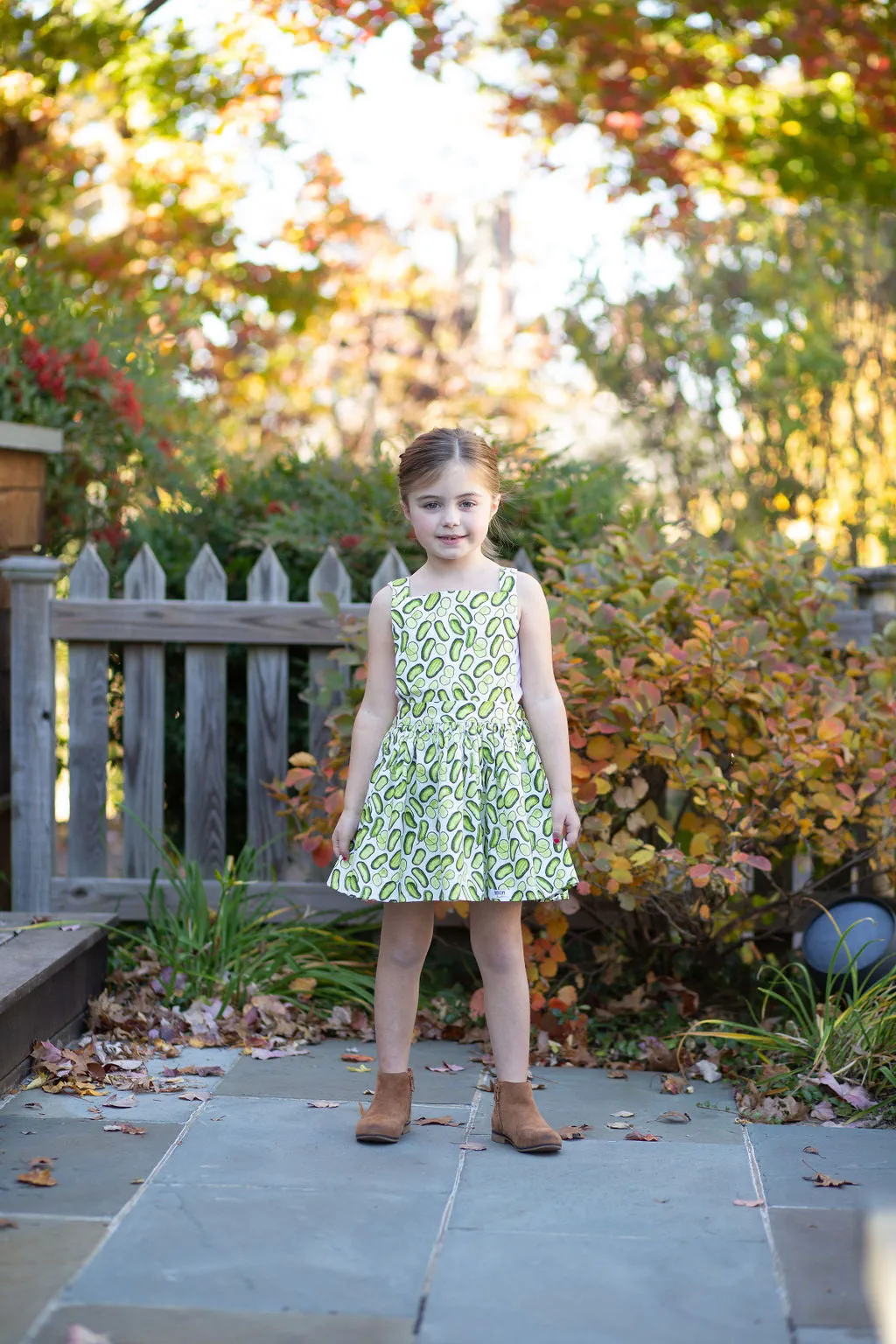 Pinafore Dress in Pickles