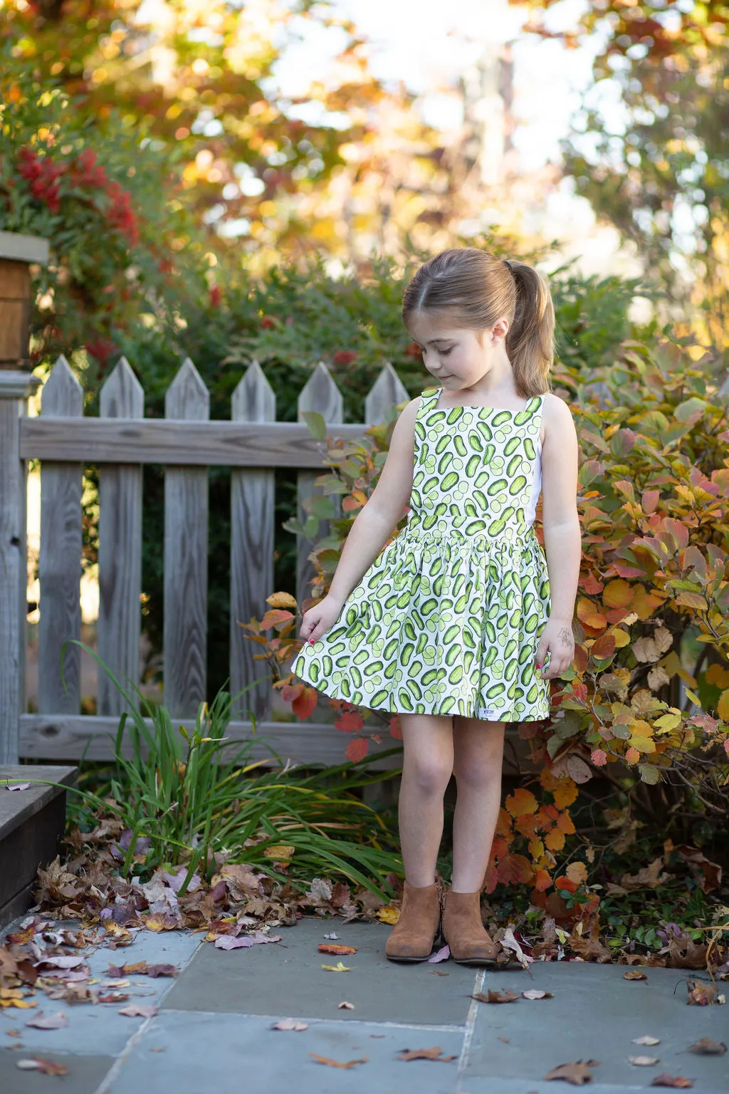 Pinafore Dress in Pickles