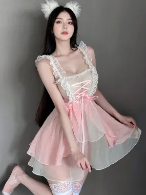 Pink Flyaway Lolita Babydoll Set