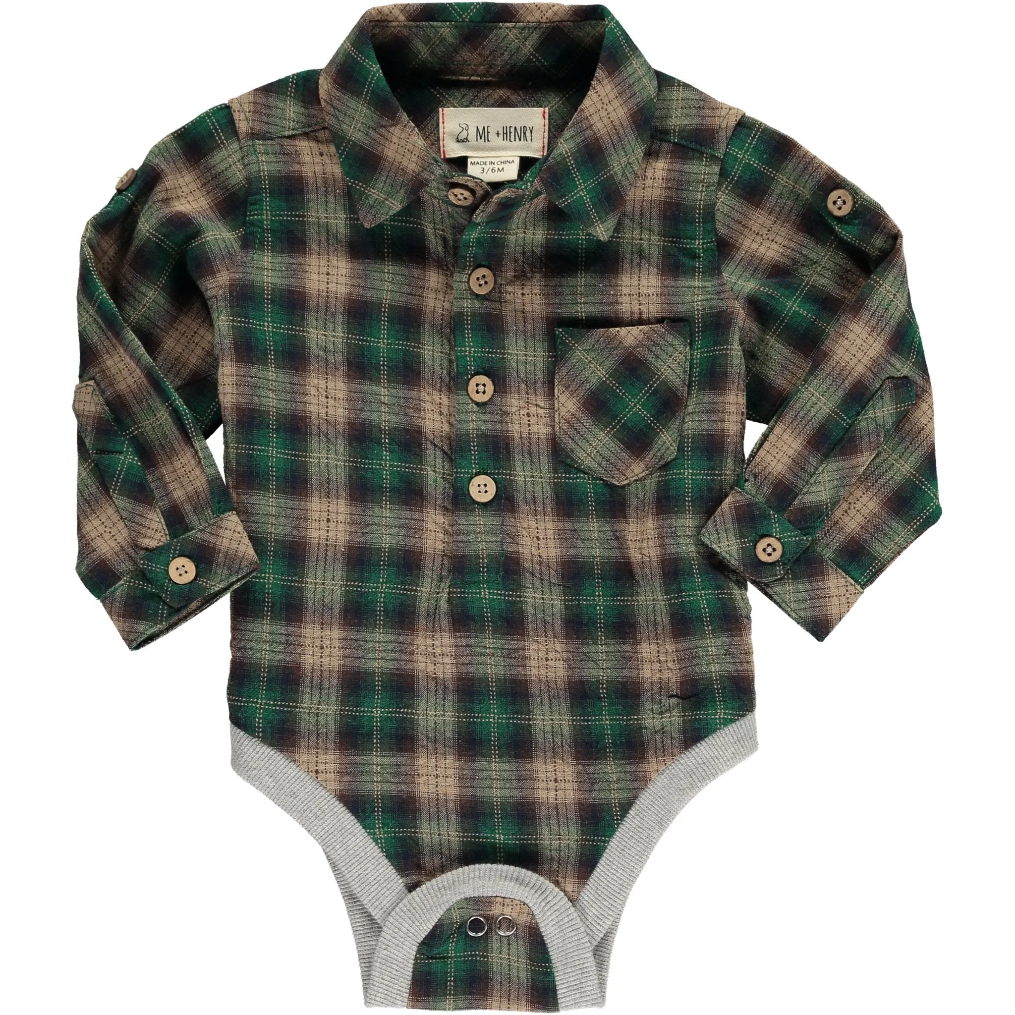 Plaid Woven Onesie by Me & Henry
