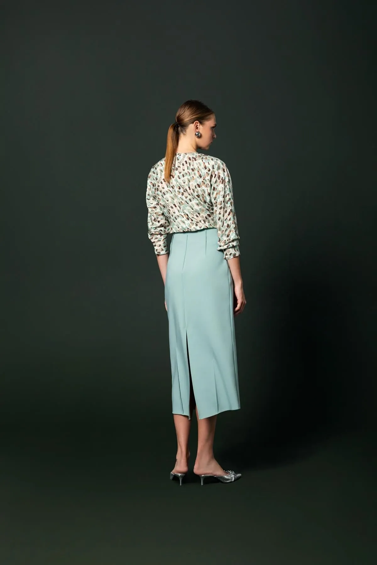 Pleated Skirt Mint
