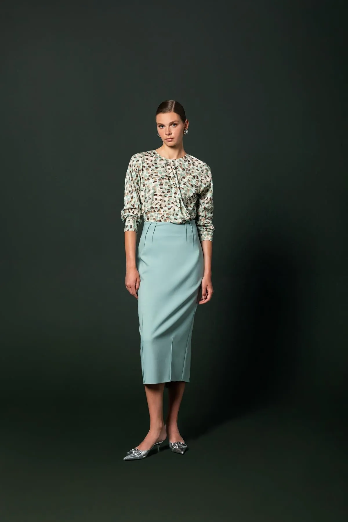 Pleated Skirt Mint