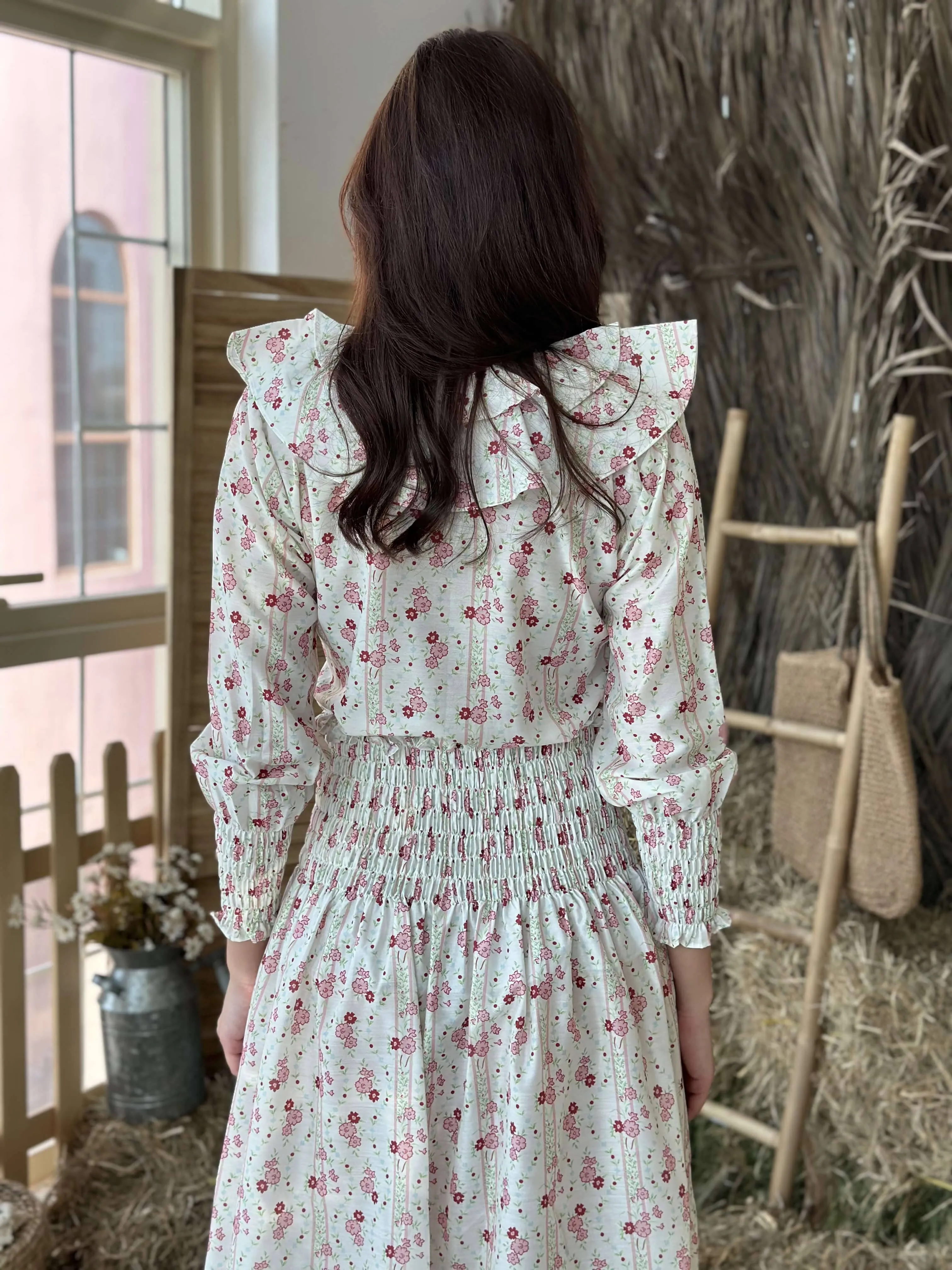 Rebirth Floral Smock Skirt
