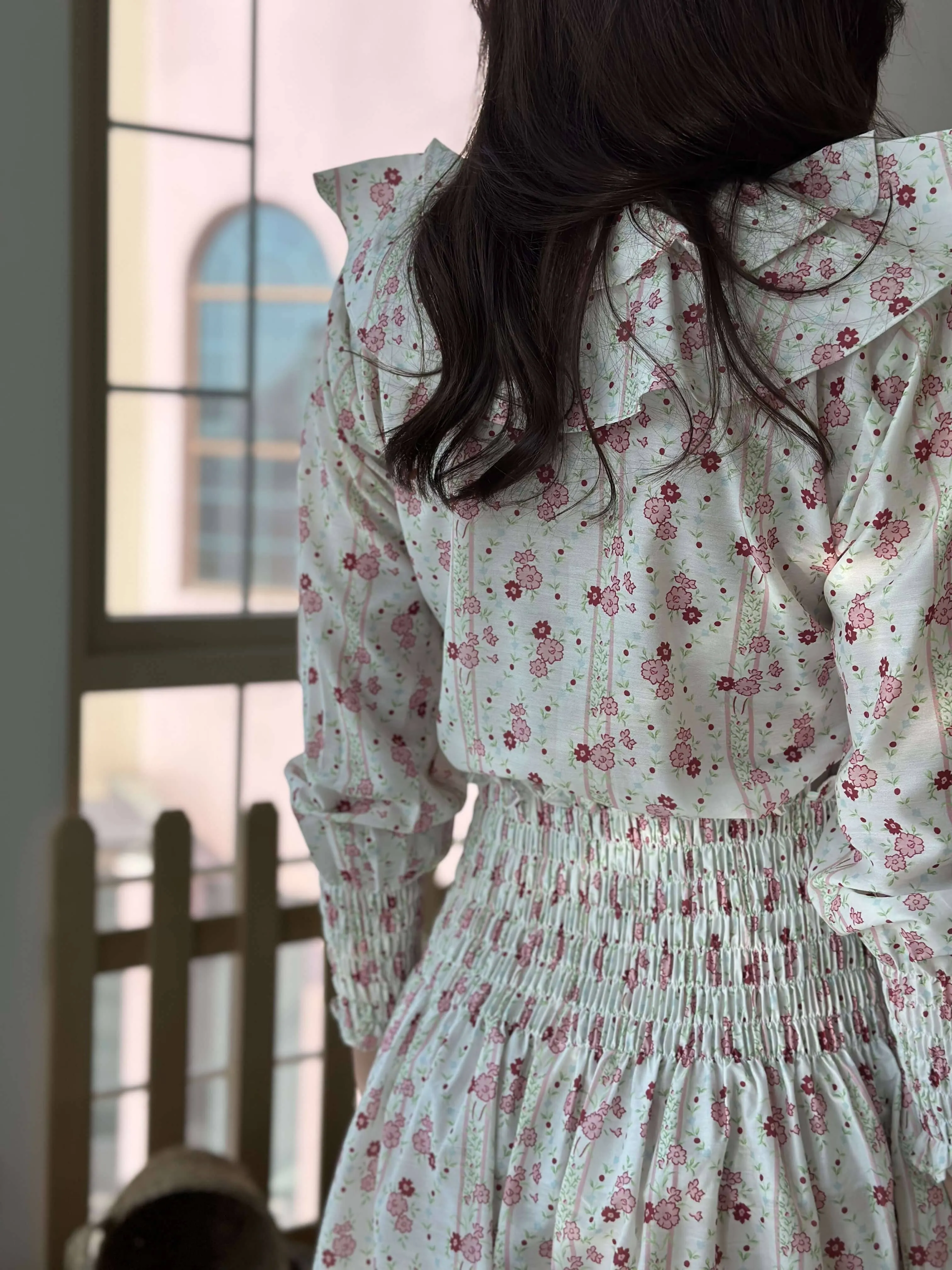 Rebirth Floral Smock Skirt