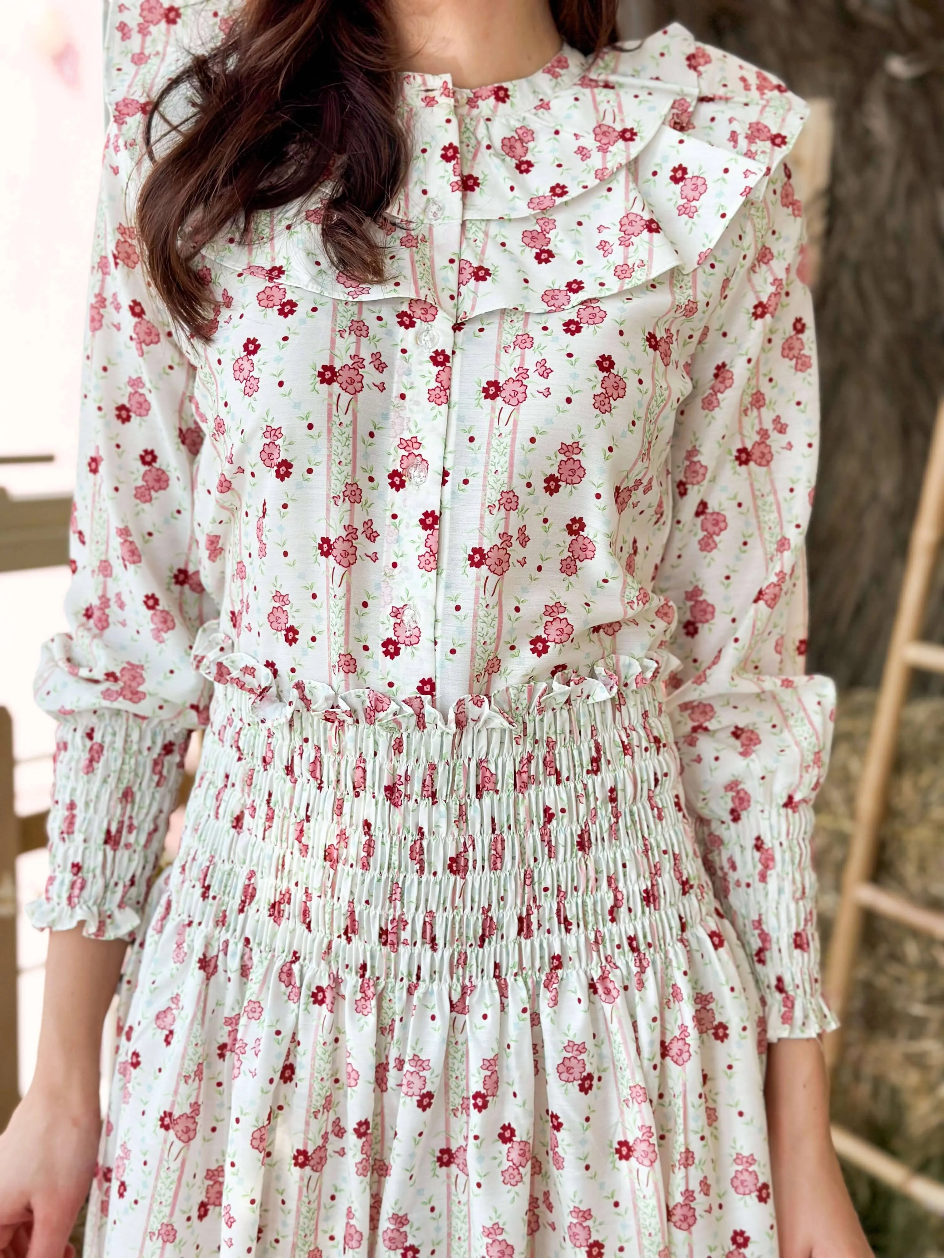 Rebirth Floral Smock Skirt