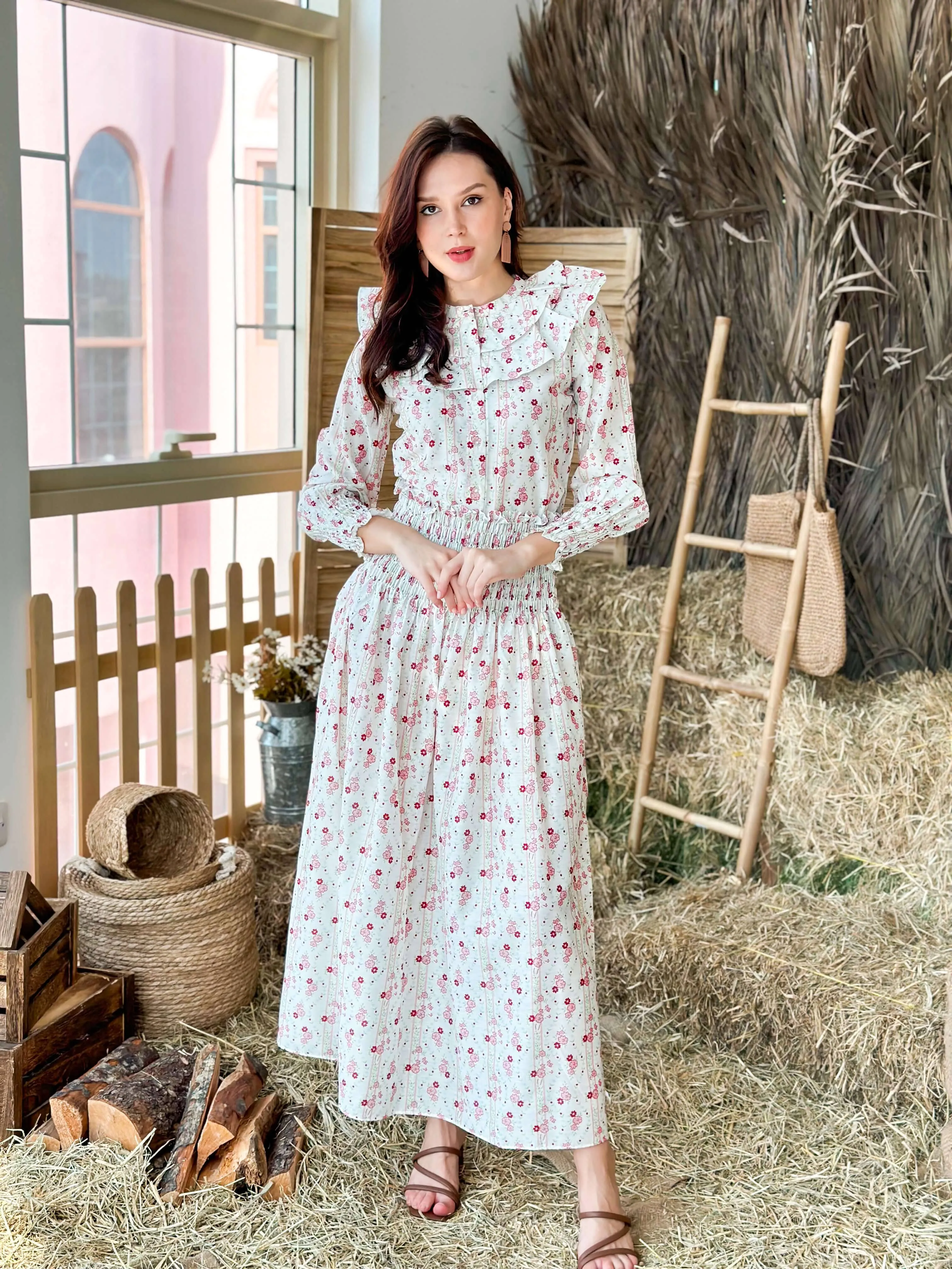 Rebirth Floral Smock Skirt