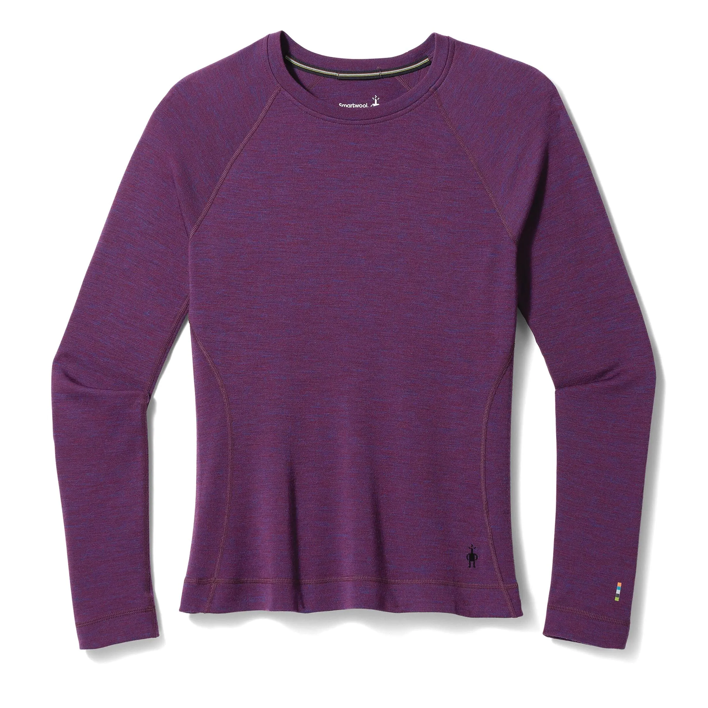 Smartwool Women's Classic Thermal Merino 250 Crew Neck Long Sleeve Base Layer Top (Purple Iris Heather)