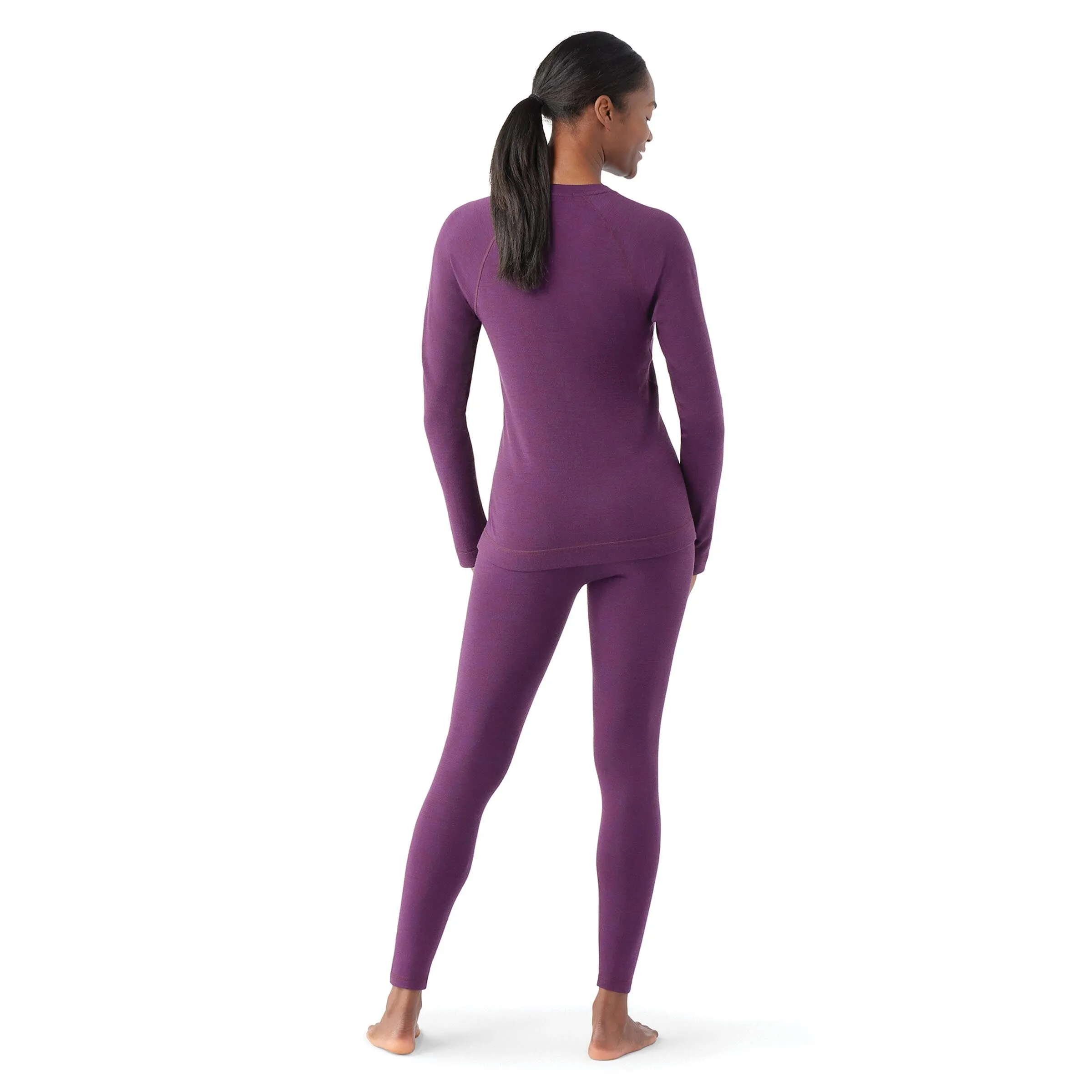 Smartwool Women's Classic Thermal Merino 250 Crew Neck Long Sleeve Base Layer Top (Purple Iris Heather)