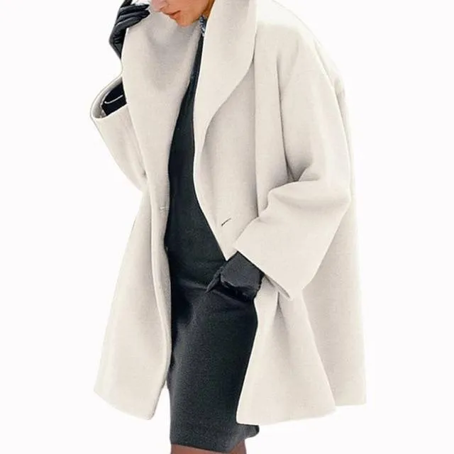Solco - Minimalist Solid Color Coat