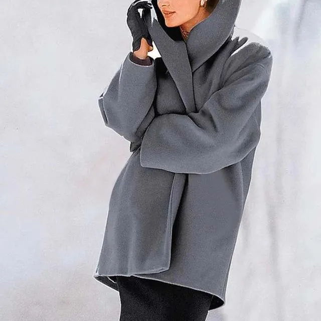 Solco - Minimalist Solid Color Coat