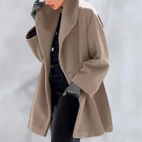 Solco - Minimalist Solid Color Coat
