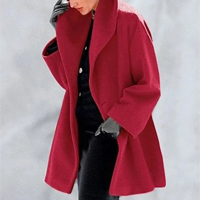 Solco - Minimalist Solid Color Coat