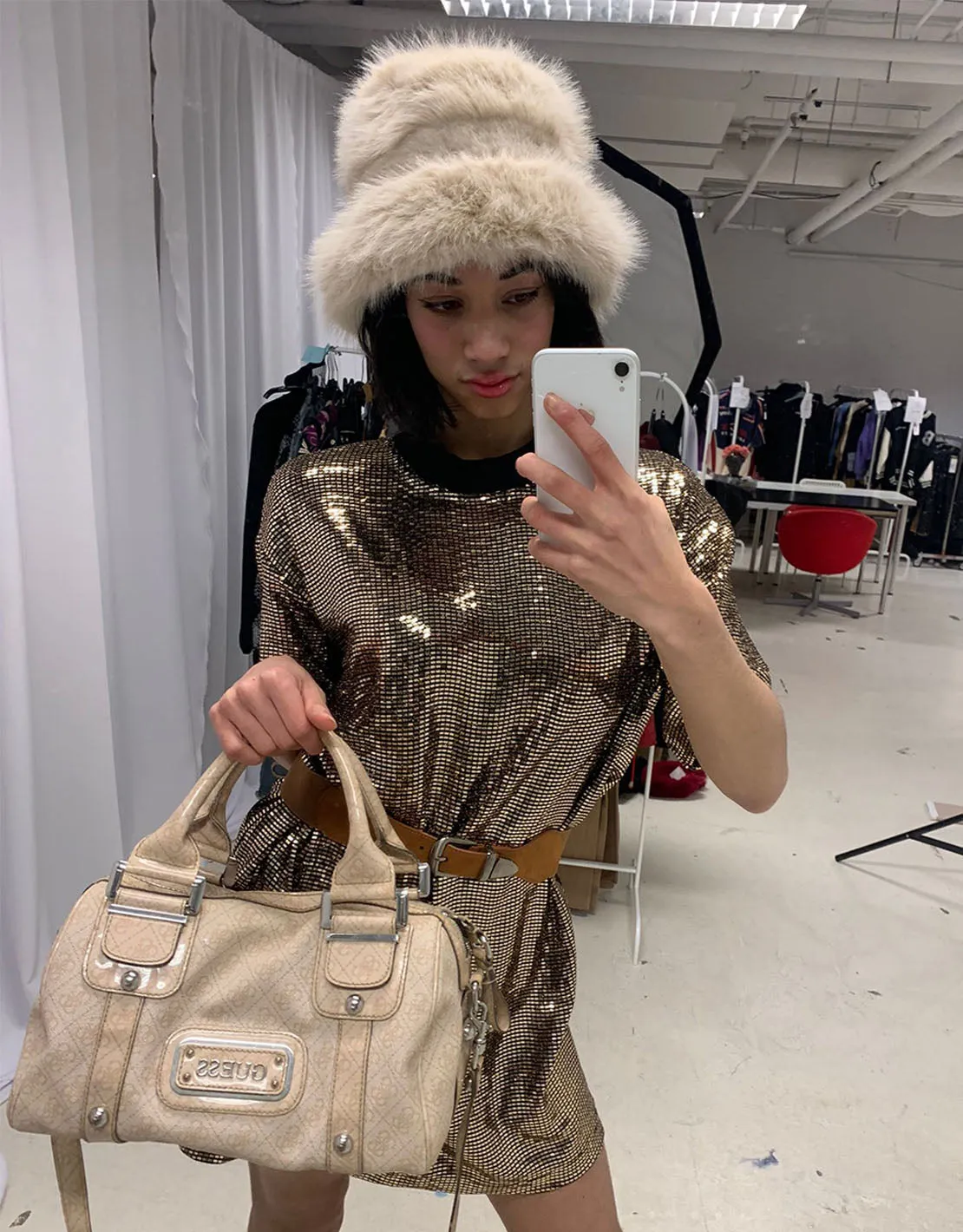 Sparkly T-shirt dress