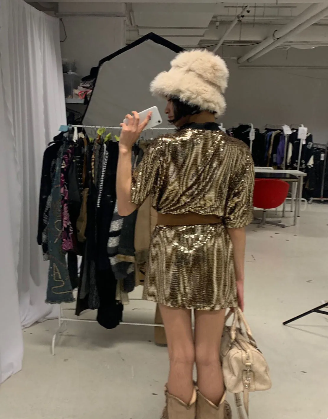 Sparkly T-shirt dress