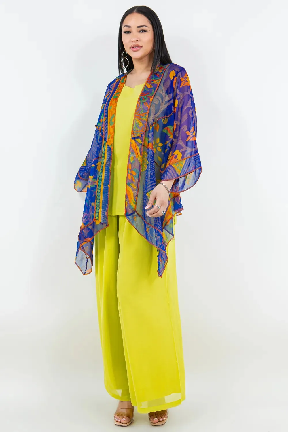 Sterling Style Short Butterfly Jacket - 5923SBJ BLUE/MULTI