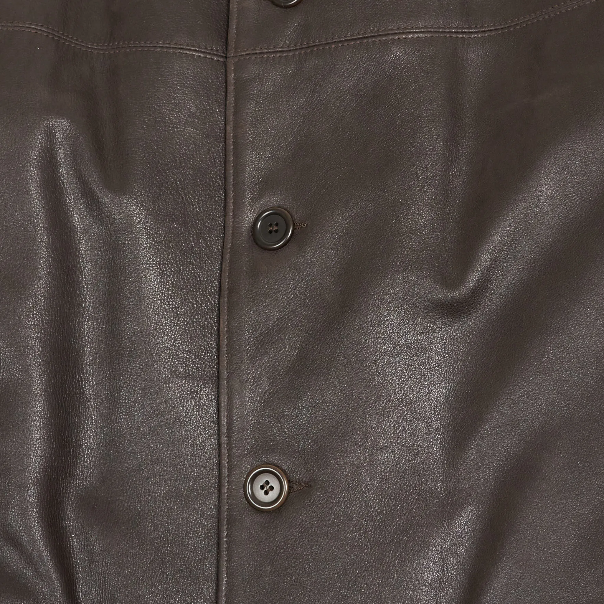 Stewart Leather Car Coat Removable Shearling Collar