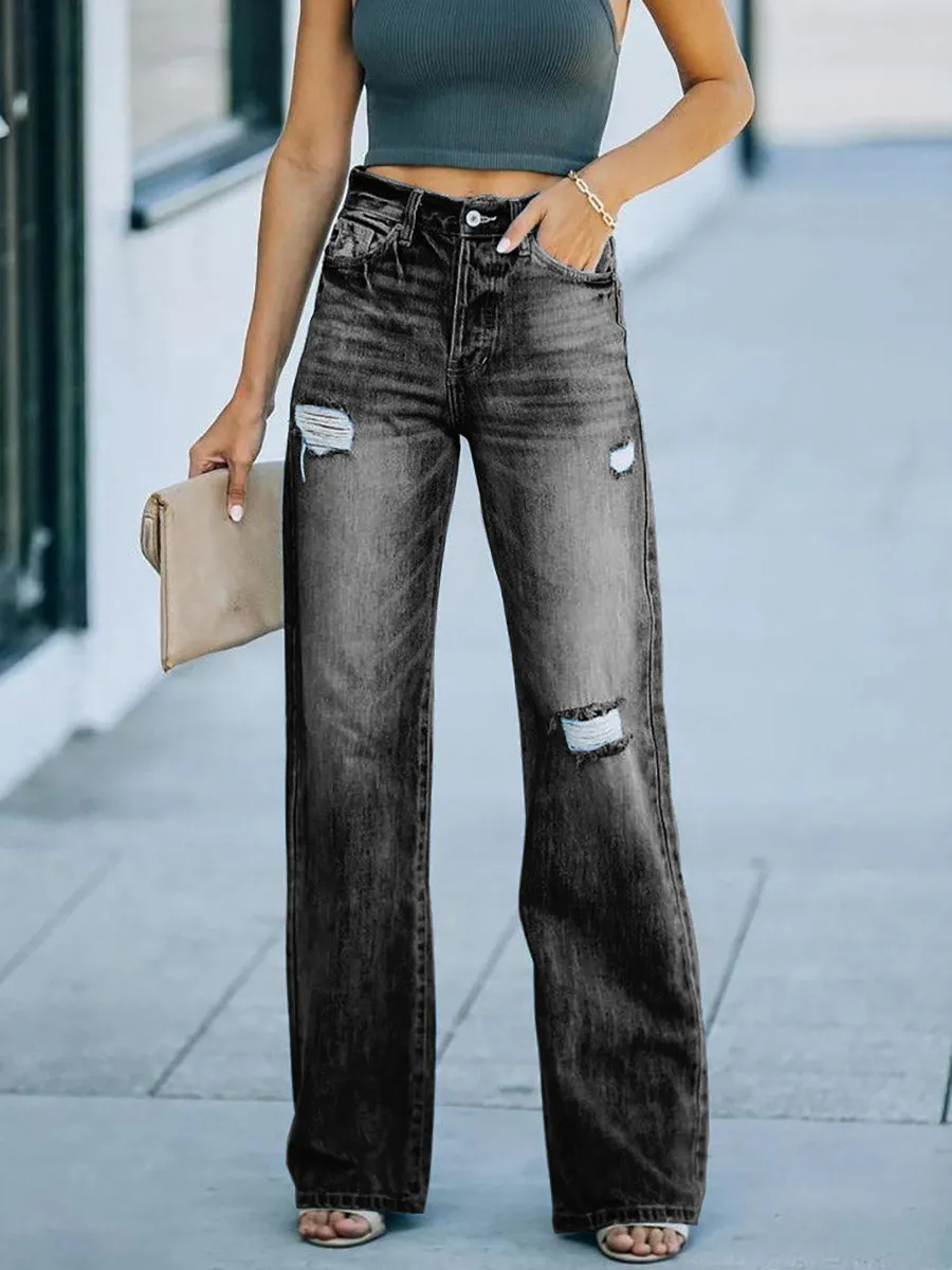 Stunncal Allan High Rise Distressed 90’s Flare Jeans