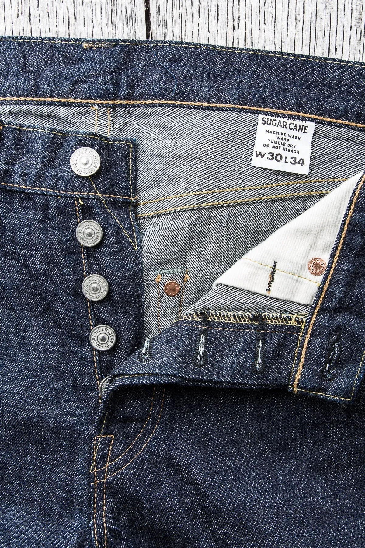 Sugar Cane & Co. Lot 2009 Slim Straight One Wash Jeans SC42009A