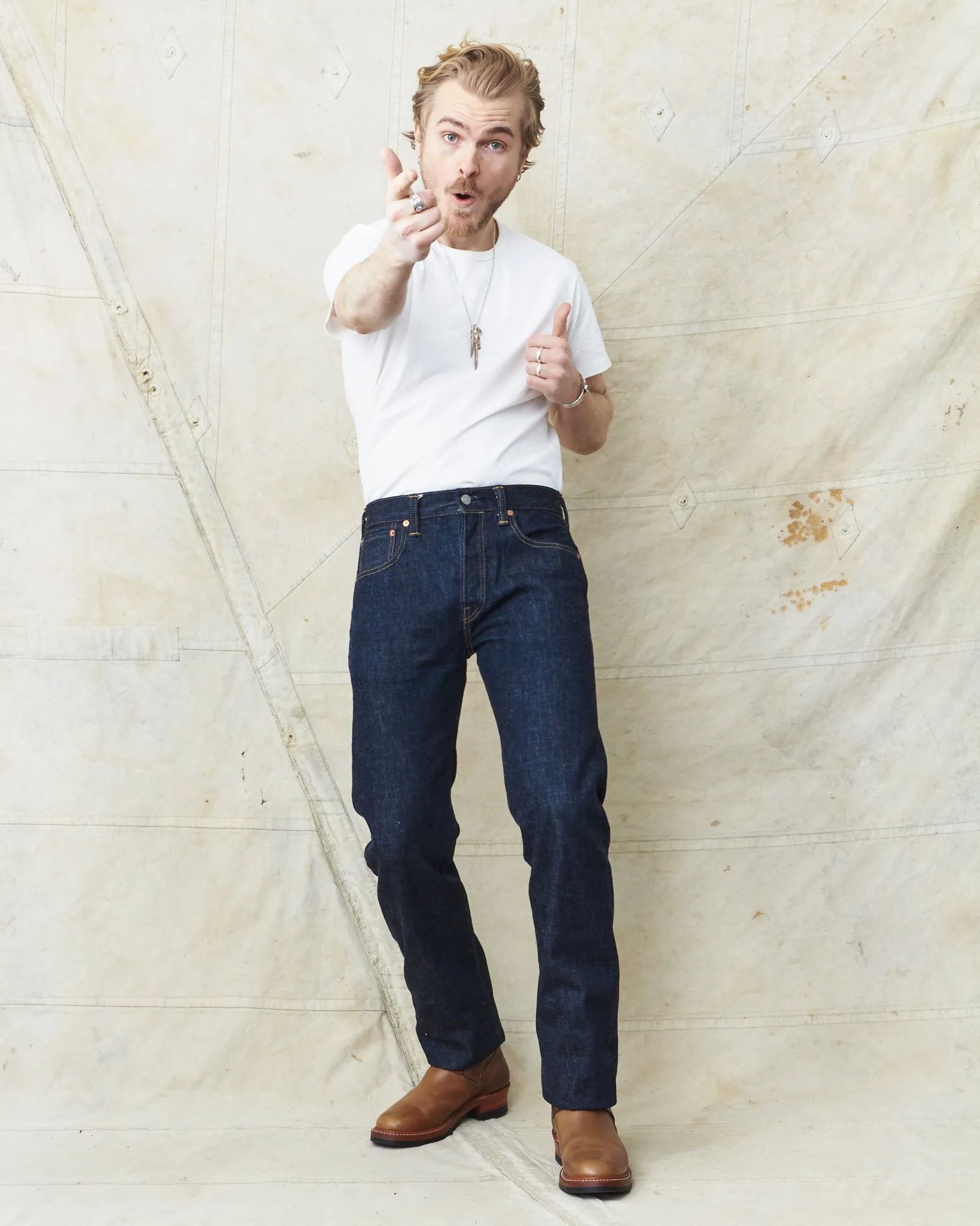 Sugar Cane & Co. Lot 2009 Slim Straight One Wash Jeans SC42009A