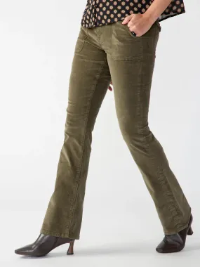 The Rocky Surplus Corduroy Semi High Rise Pant Fatigue