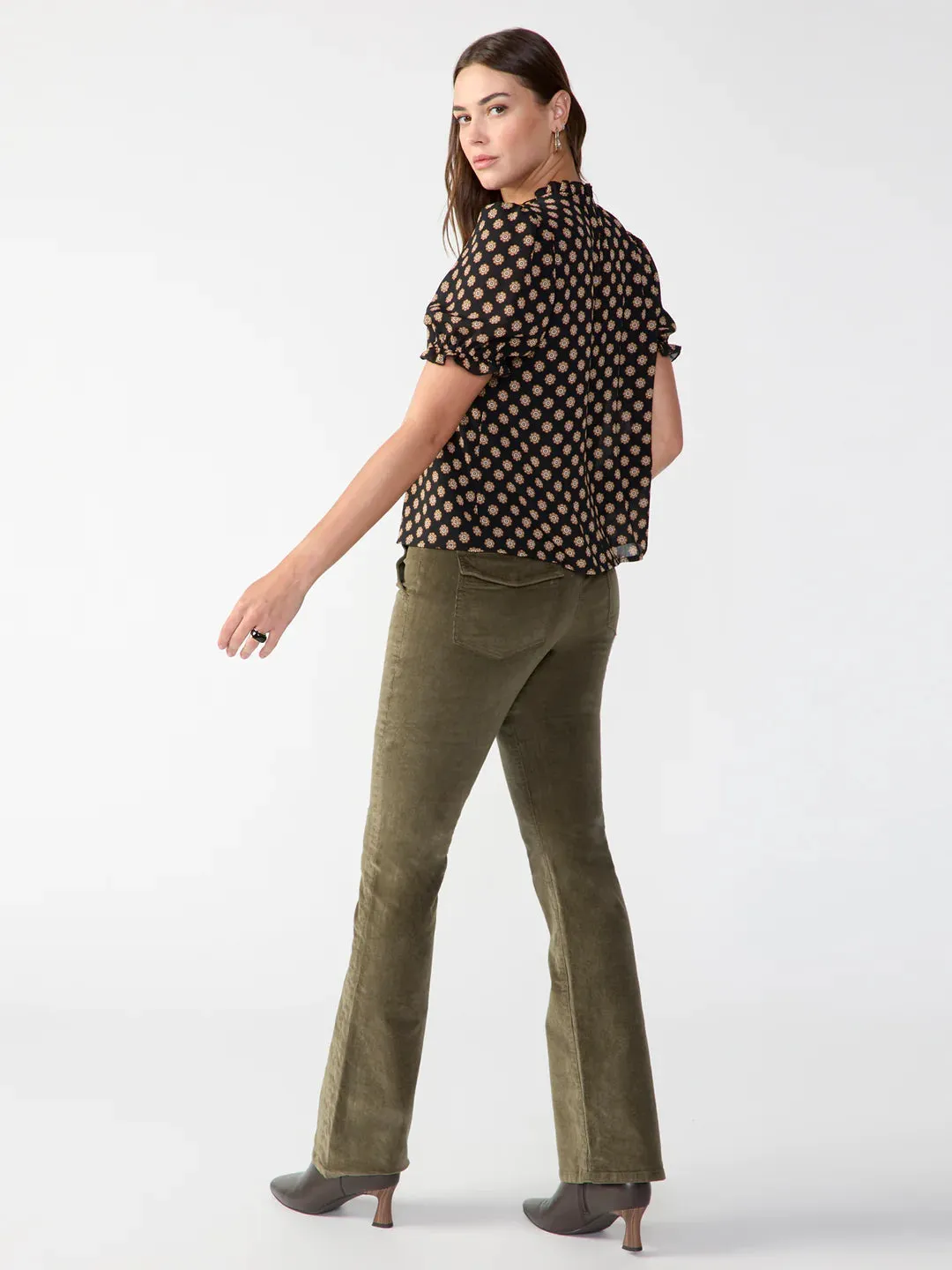 The Rocky Surplus Corduroy Semi High Rise Pant Fatigue