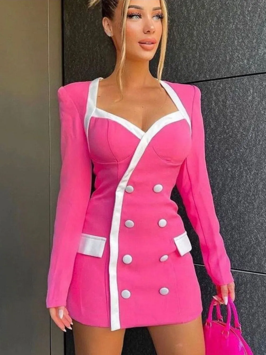 Vienna Short Button Pocket Dress