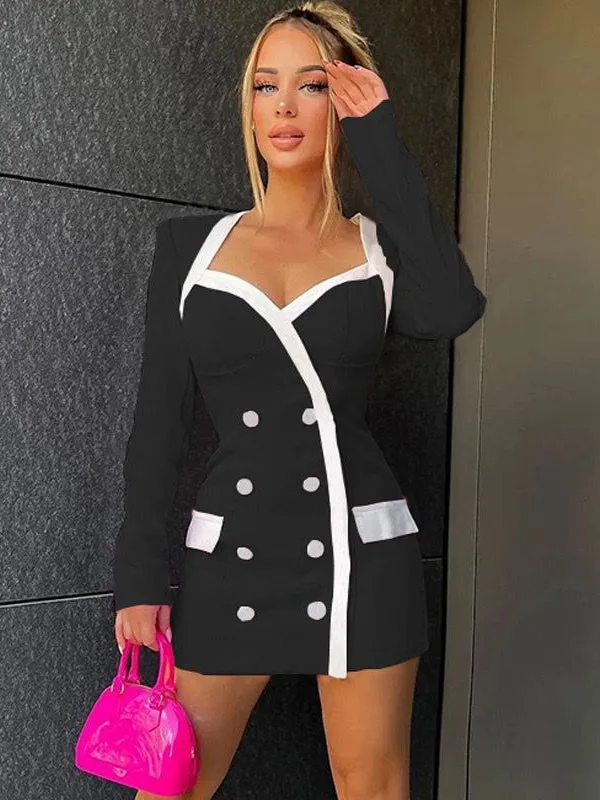 Vienna Short Button Pocket Dress