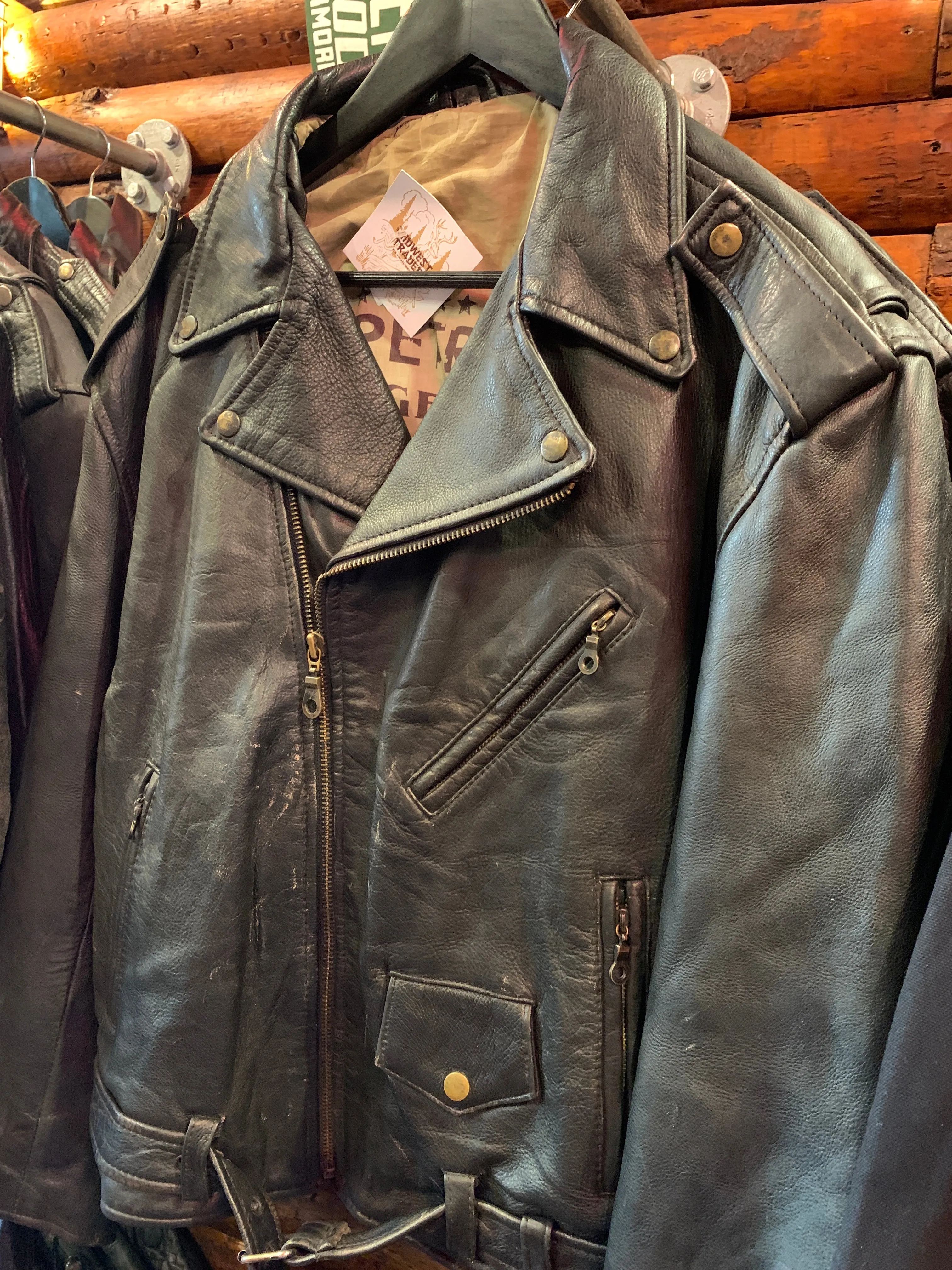Vintage Euro Biker Jacket 13, M-L