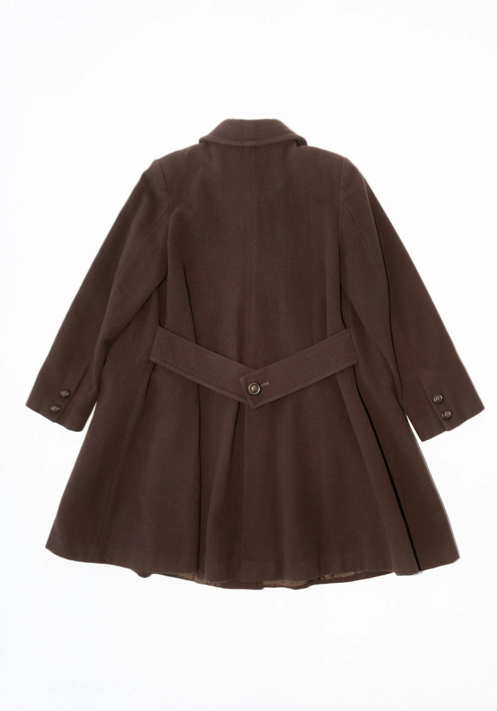 Vintage Pierre Cardin Wool Coat in Brown
