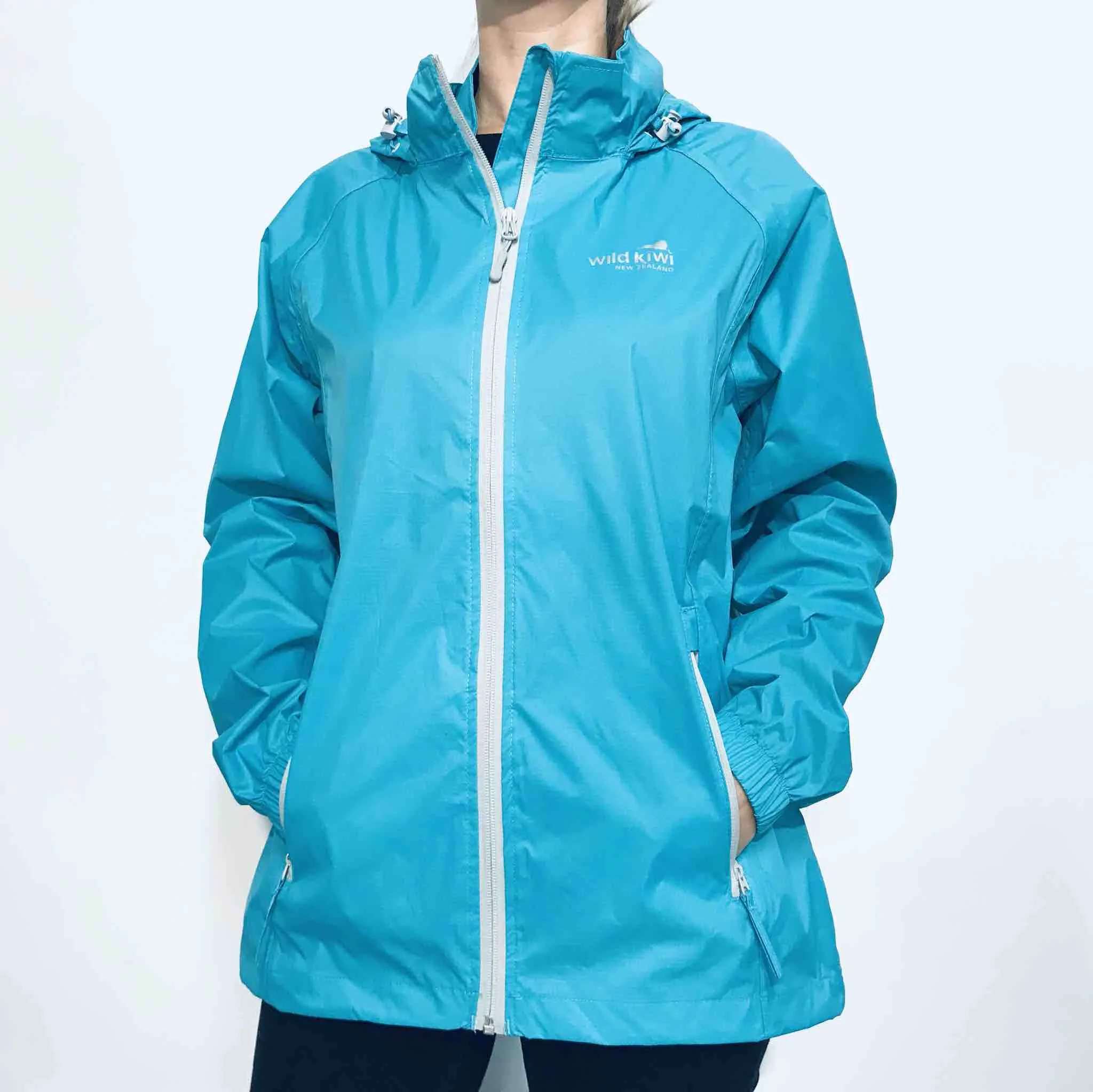 Womens Packable Rain Jacket - Wild Kiwi