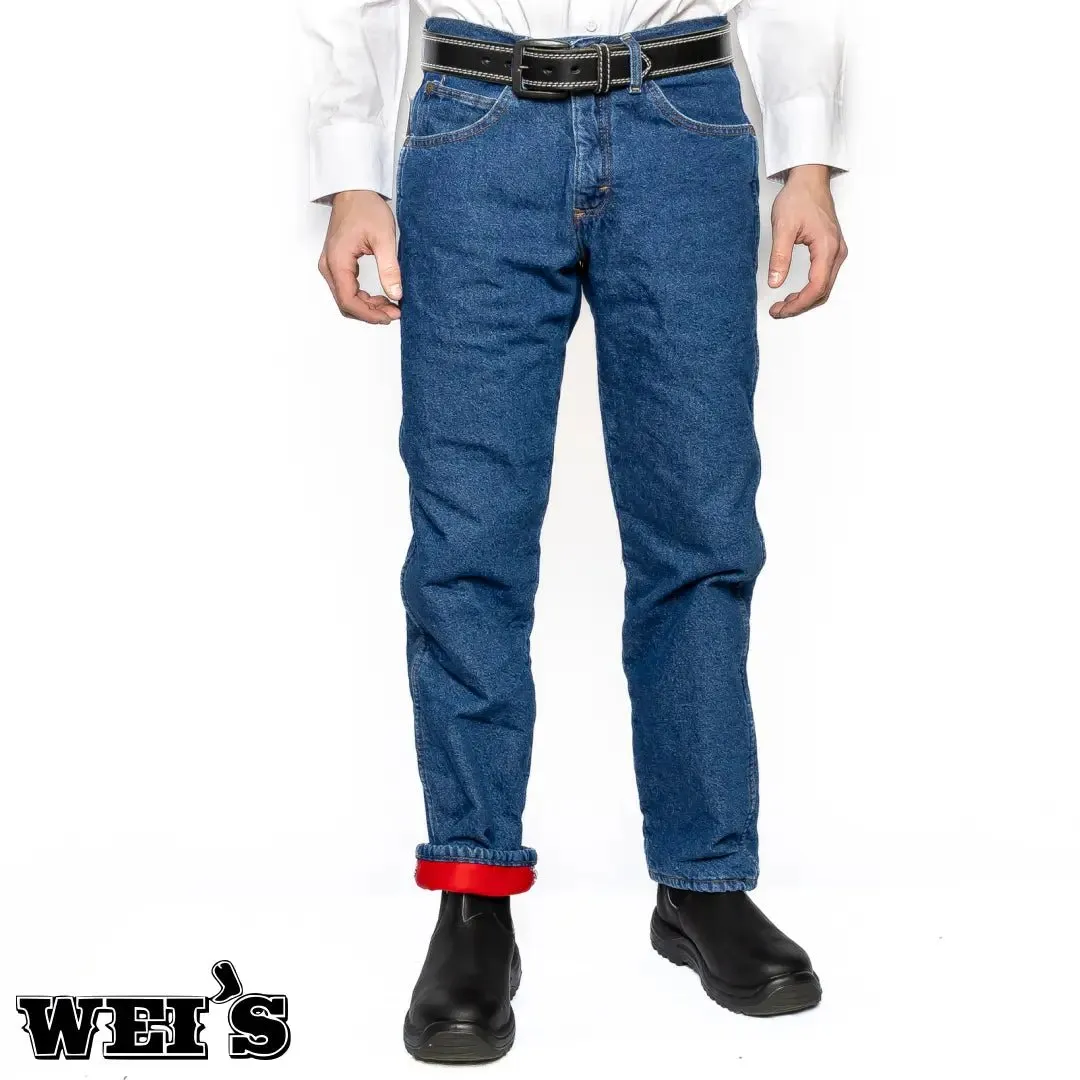Wrangler Work Men's Jeans Thermal Fleece Lined