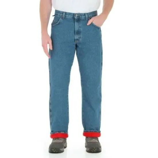 Wrangler Work Men's Jeans Thermal Fleece Lined