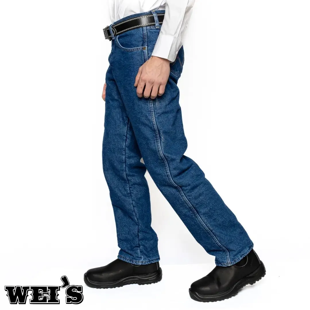 Wrangler Work Men's Jeans Thermal Fleece Lined